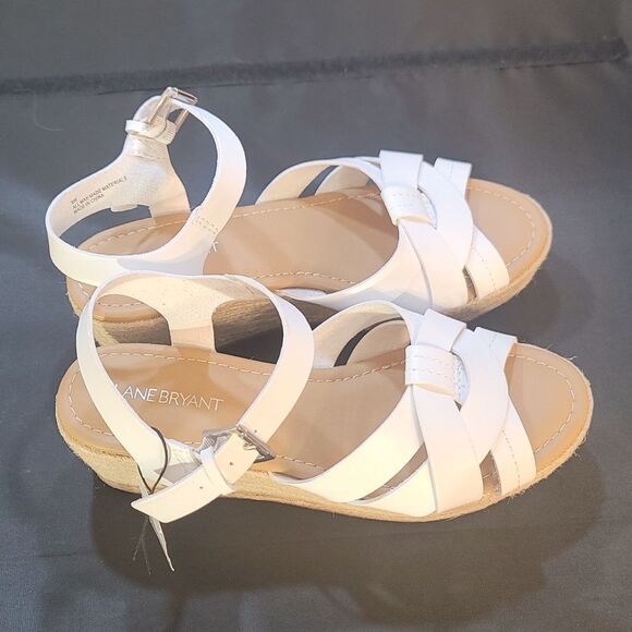 NEW LANERYANT  CROSS STRAP  WEDGE THICK BOTTOM BUCKLE STRAP PLATFORM SANDAL - Picture 5 of 15